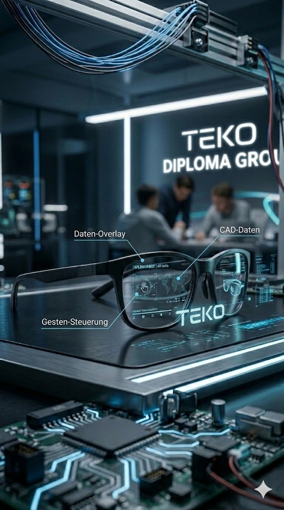 TEKO AR Brille auf der Werkbank HQ